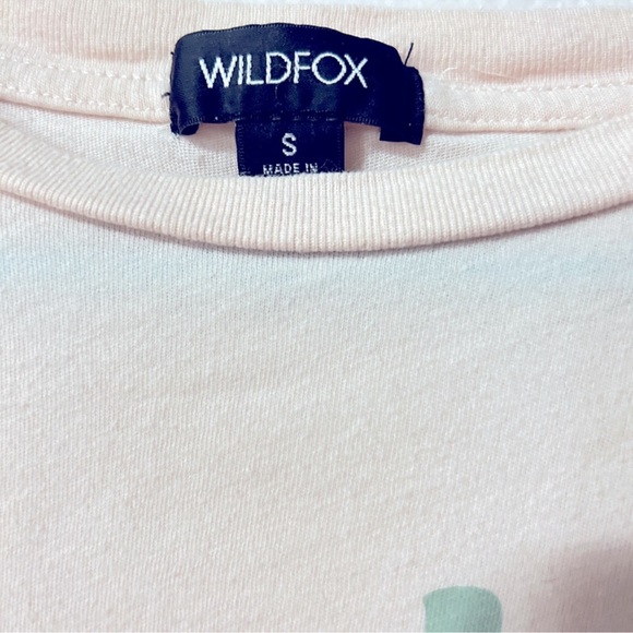 Wildfox Sunshine Baby Light Pink Tee Sz S - Picture 2 of 4